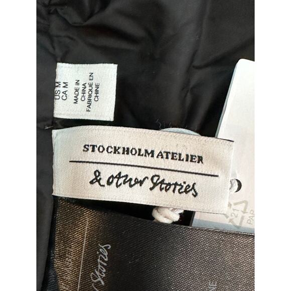 & Other Stories Stockholm Atelier Recycled Down Puffer Jacket – Black – M – NWT - Picture 8 of 12